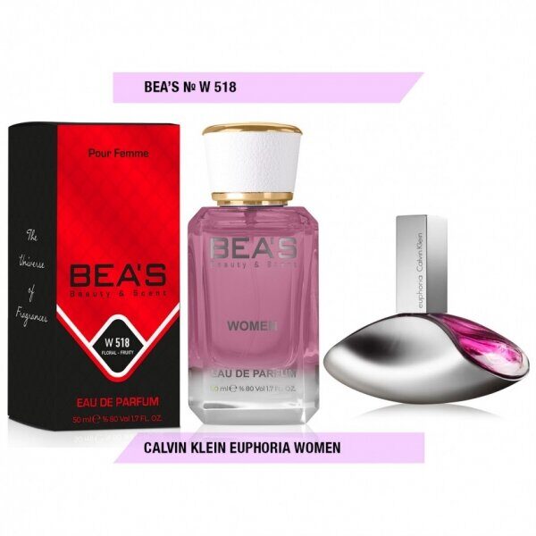 W 518 ПАРФЮМ BEAS CLVIN KLEIN EUPHORIA WOMEN 50 ml
