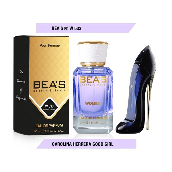 W 533 ПАРФЮМ BEAS CAROLINA HERRERA GOOD GIRL 50ML